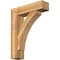 Ekena Millwork Thorton Block Rough Sawn Bracket w/ Offset Brace, Western Red Cedar, 8"W x 30"D x 38"H BKT0806X30X38THR05RWR - alternate 1